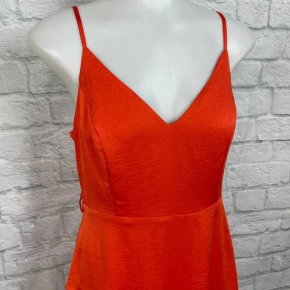 Express | NWT Ruffle Wrap Front Skort Romper - Picture 8 of 17
